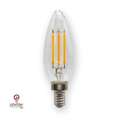 2 Watt Emeryallen LED Torpedo Shaped B10 (E12 Base) 120V Lamp