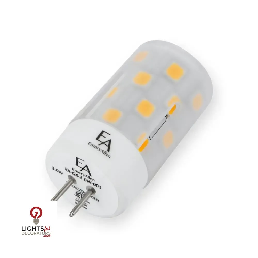 3 Watt Emeryallen LED G4 Bi Pin Base 12V Lamp