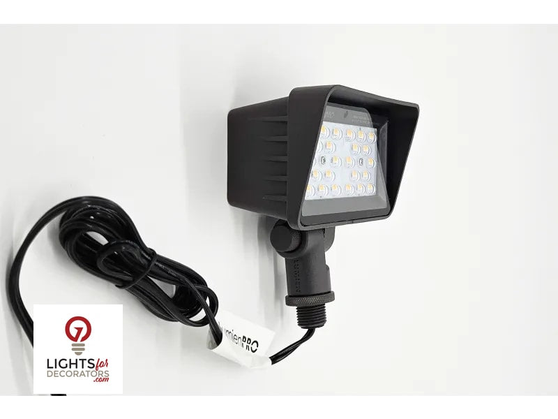 Lumien Integrated LED Flood Light - Bronze Finished Aluminum (13 Watt, 2700K)