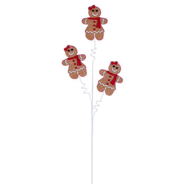 30" Gingerbread Lady Spray - Set of 3