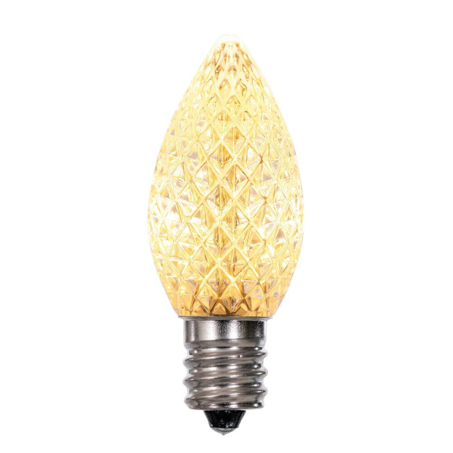 LED C7 - Transparant Faceted Bulb - Steady
