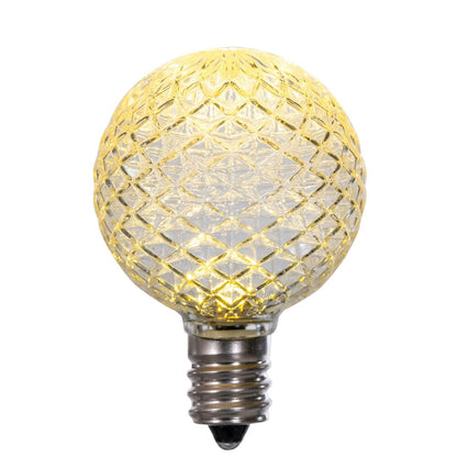 Teal LED G40 - TrueLit Pro Faceted Bulb Teal — view 2