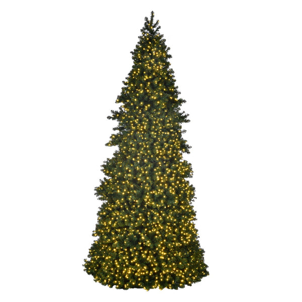 Grand Teton Commercial Tower Tree -  Warm White - Coaxial Lights (14' - 40')