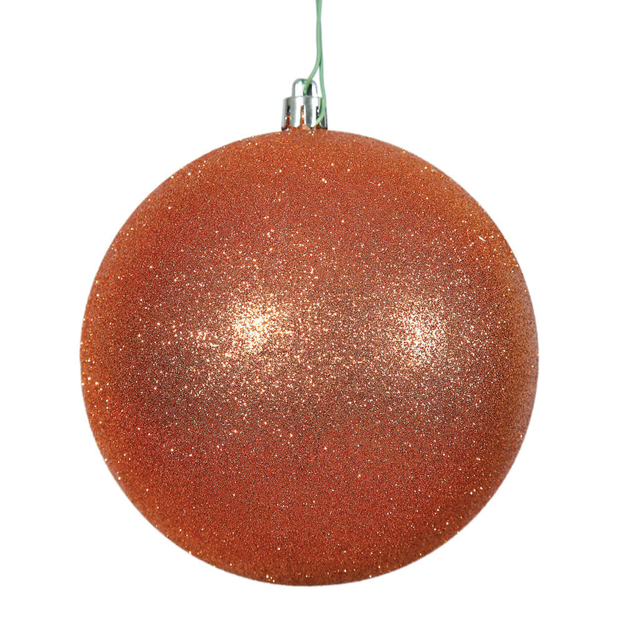 Burnished Orange - Shatterproof Ball Christmas Tree Ornaments