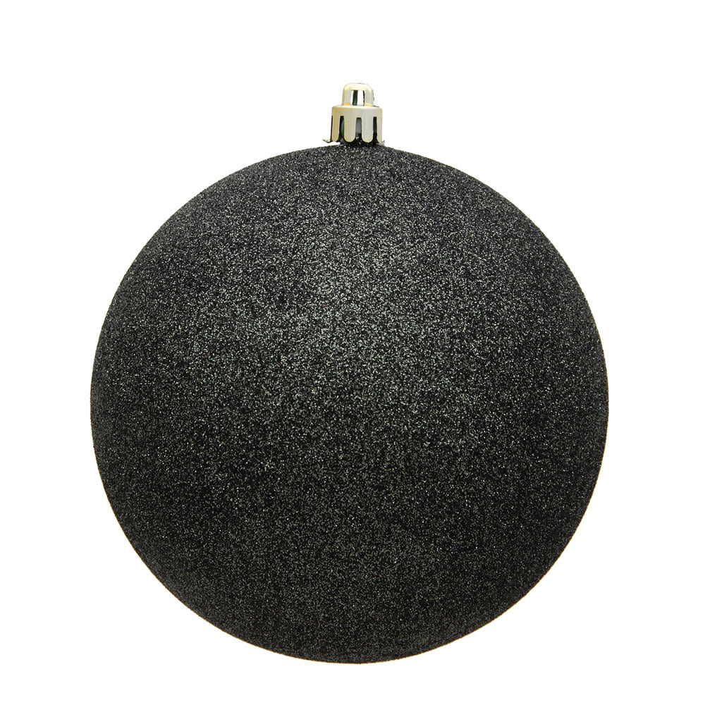 4" Shatterproof Ball Ornament - Gunmetal - Candy - UV Treated - Bag of 6 — view 2
