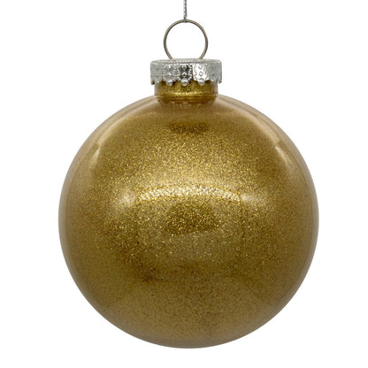 3" Glitter Clear Ball - Set of 12 — view 6