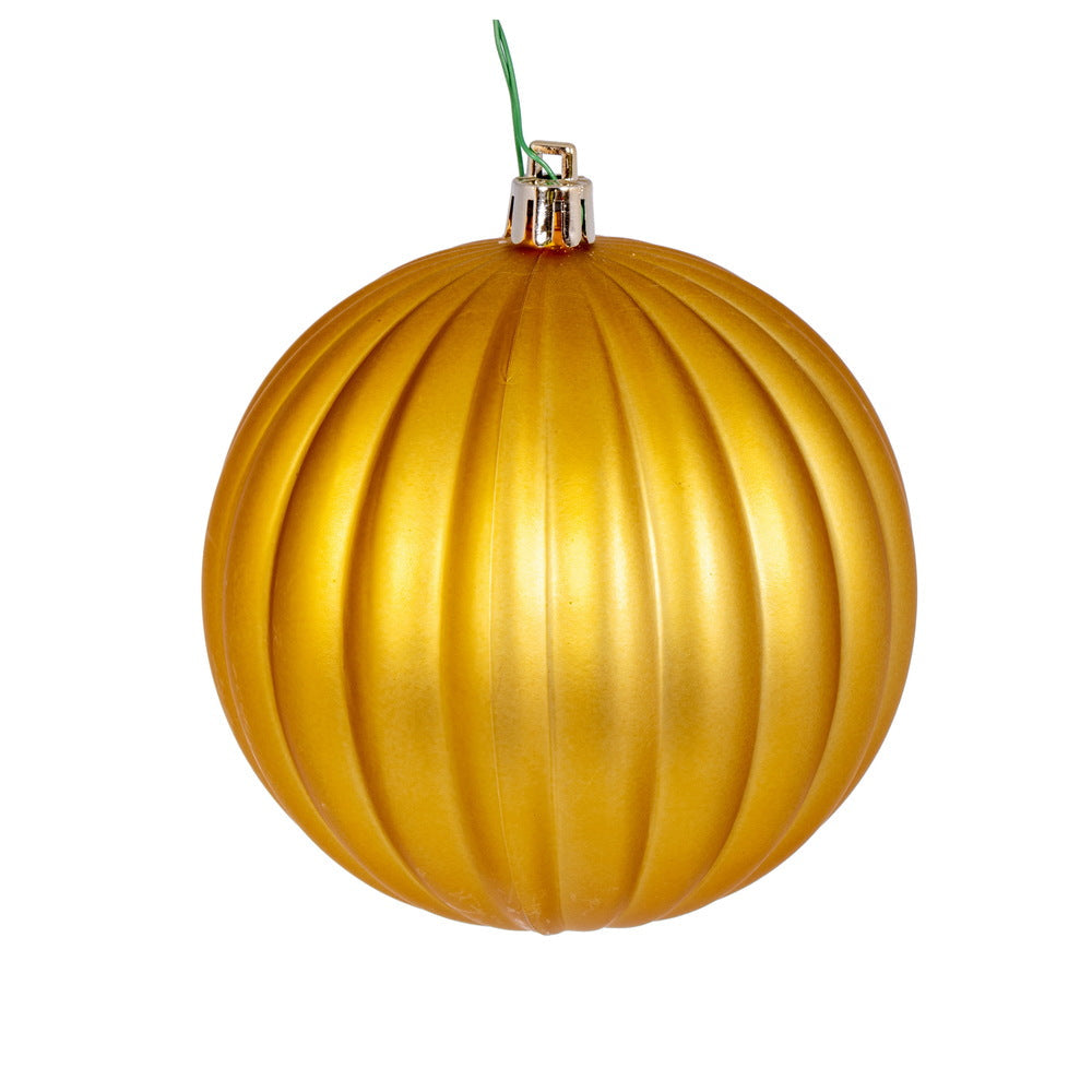 10" Matte Lined Ball Ornament - Set of 6 — view 5