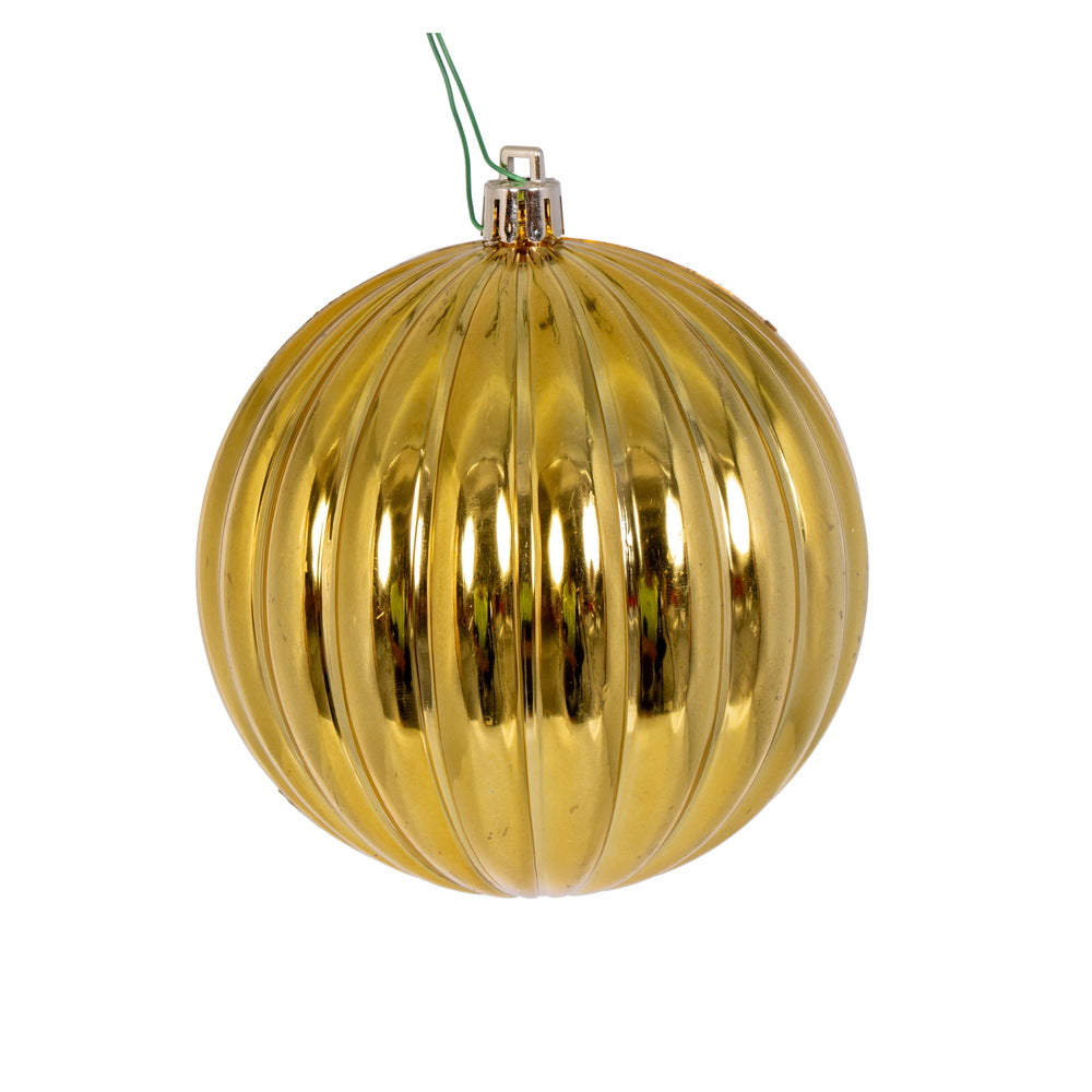 10" Shiny Lined Ball Ornament - Set of 6 — view 5