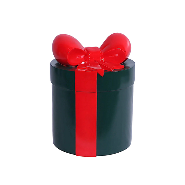 22" x17" Green Gift with Red Ribbon