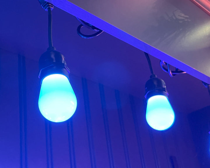 Brighten your space with the OMNI Patio Series - RGBW (3000K) 12 Volt LED, perfect for any patio gathering.