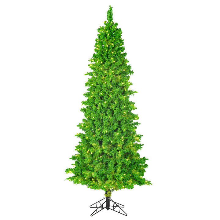 Brighten your holidays with the 6.5'x37" Flocked Lime Slim Fir DuraL 400Lm, perfect for festive decor.