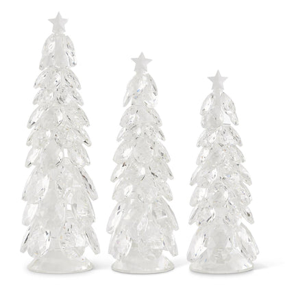 Crystal Teardrop Christmas Tree Set - 9", 11" & 12" - Set of 3 — view 1