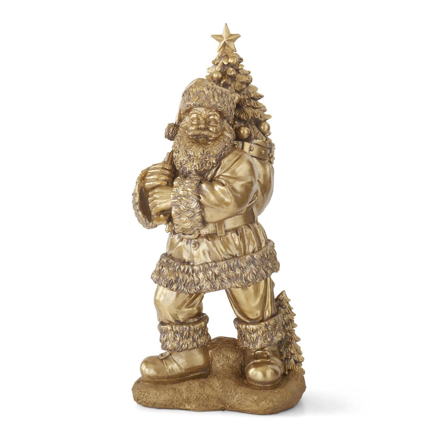 Antique Gold Santa - 23" — view 1