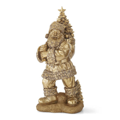 Antique Gold Santa - 23" — view 1