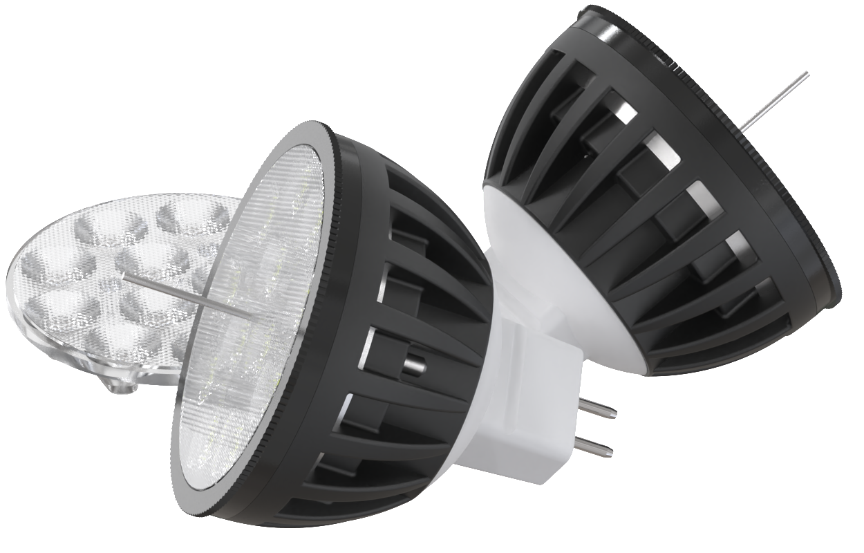 1W-5W Watts, Fiat Lux MR-16, 2200K-5700K (Color Changing ) Color Temp, 25LM-530LM Lumens, with a 38º (15º/60º/100º) Beam Spread, 50000 Rated Hours — view 1