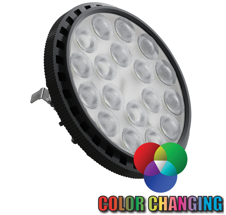 1W-15W Watts, Fiat Lux PAR36, 2200K-5700K (Color Changing ) Color Temp, 25LM-1200LM Lumens, with a 38º (15º/60º/100º) Beam Spread, 50000 Rated Hours — view 1