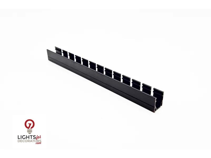 LumienARC Flex Channel - 5' - Black Aluminum — view 5