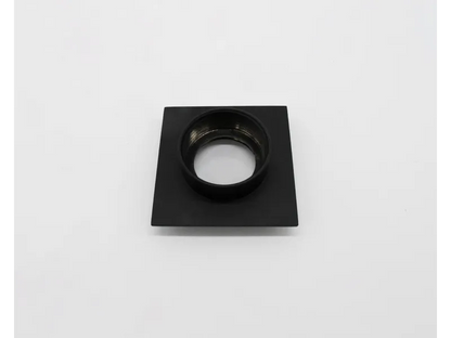 Lumien Micro Recessed Light Cap - Square Flush - Black Brass — view 6