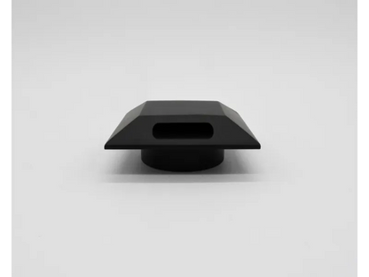 Lumien Micro Recessed Light Cap - Square Flush - Black Brass — view 5