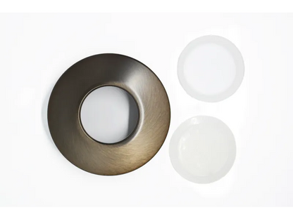 Lumien Micro Recessed Light Cap - Black Brass (Round, 180 Degree) — view 2