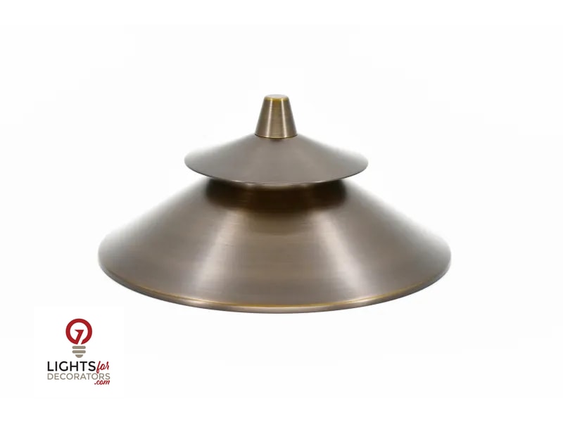 Lumien Bollard Style Path Light Hat - Black Brass