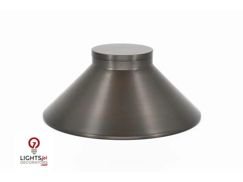 Lumien Bollard Style Path Light Hat - Black Brass