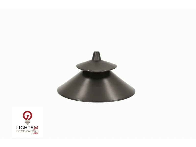 Lumien Micro 2-Tier Path Light Hat - Black Brass