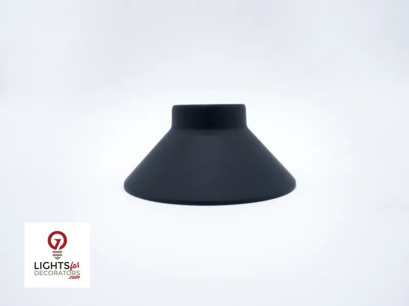 Lumien Micro Flat Top Dome Path Light Hat - Black Brass