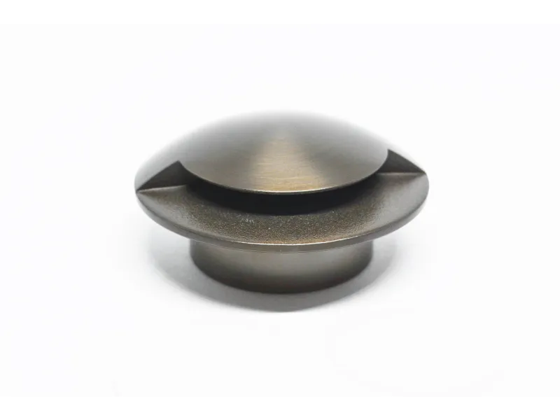 Lumien Micro Recessed Light Cap - Black Brass (Round, 180 Degree) — view 7