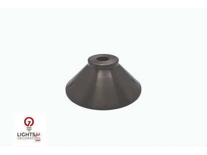 Lumien Micro Flat Top Dome Pendant Shade - Antique Brass — view 3