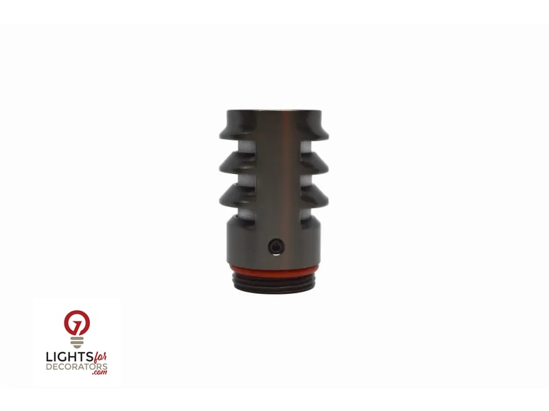 Lumien Nano Bollard Cap - Antique Brass (360 Degree Louvered)