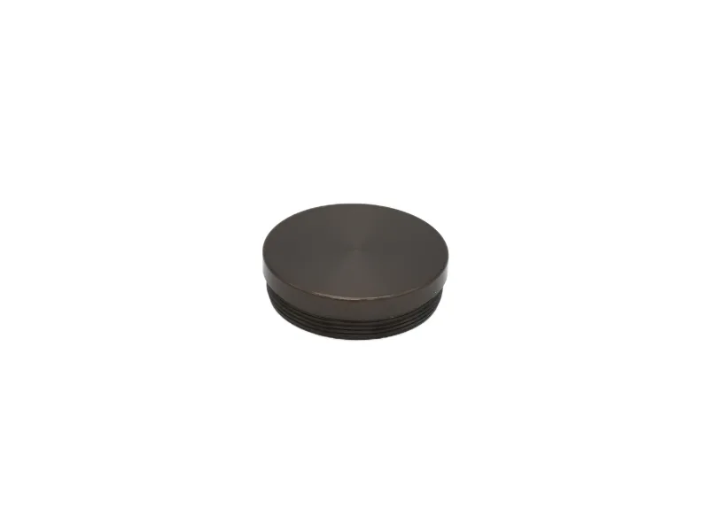 Lumien Micro Threaded Flat Shroud Cap - Black Brass — view 2