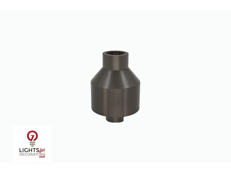 Lumien Quick Connect Bollard to Standard Path Light Hat Adapter - Black Brass