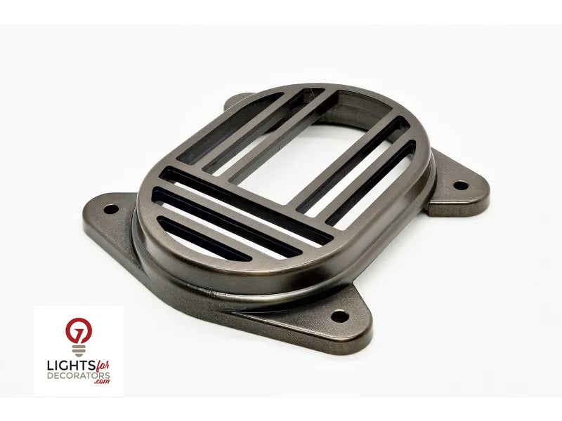 Lumien Antique Brass Louvered Insert for Micro Macro LED Lighting