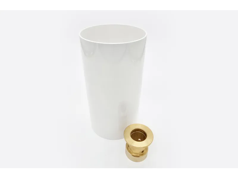 Lumien Raw Brass 6in PVC Cup for LED Putting Green Lighting