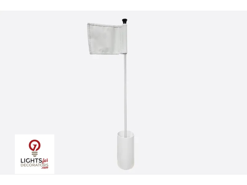 Lumien ACE Putting Green Cup & Flag Pole - 10" PVC (Module Not Included) — view 8