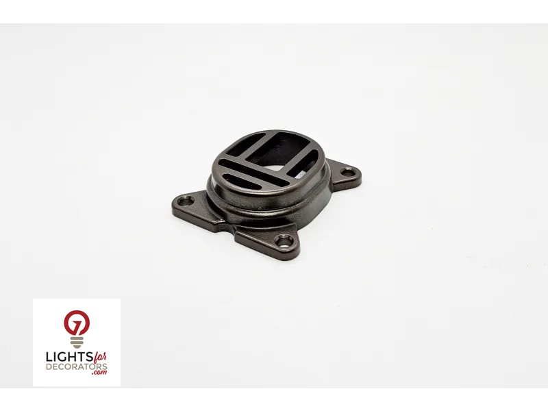 Lumien Louvered Insert for Nano Well Lights - Antique Brass — view 3