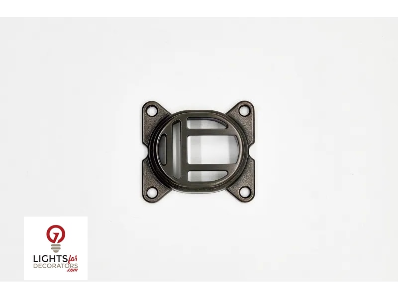 Lumien Louvered Insert for Nano Well Lights - Antique Brass — view 4