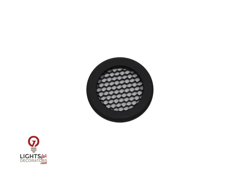 Lumien Black Aluminum Micro Banded Hex Louver for LED Downlighting