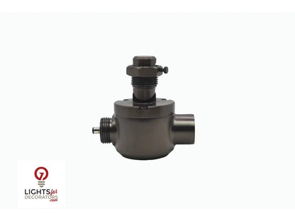 Lumien Catenary Drop Hub with Locking Mechanism - Antique Brass — view 3