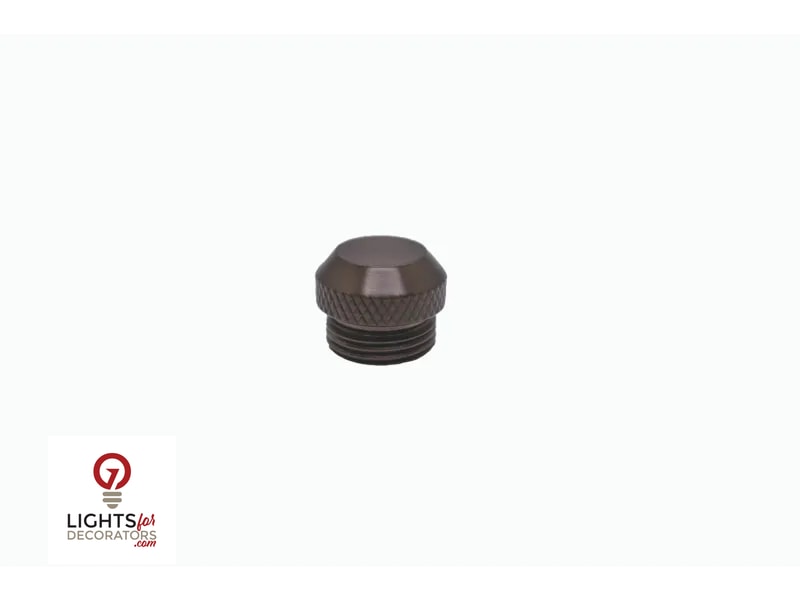 Lumien Catenary End Cap - Antique Brass — view 3