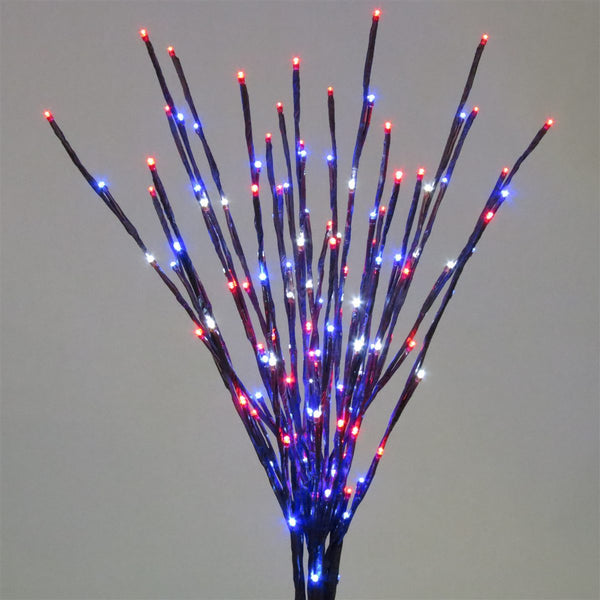 36" Light Burst - Patriotic on Black