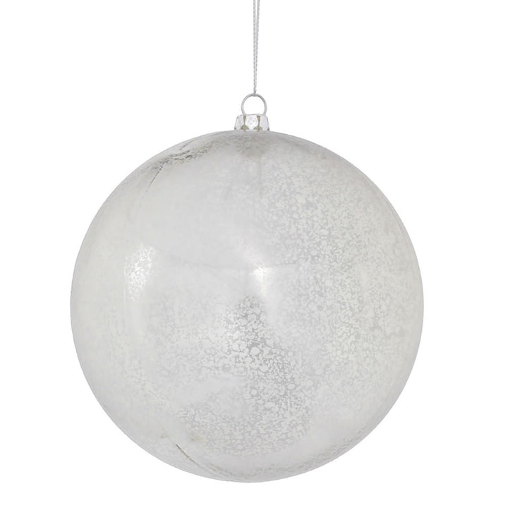 Shiny 4.75" Mercury Ball - Set of 4, perfect for holiday decorations and elegant displays. Ideal for festive occasions.