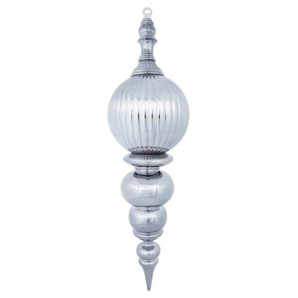 28" Pewter Shiny Finial Ornament