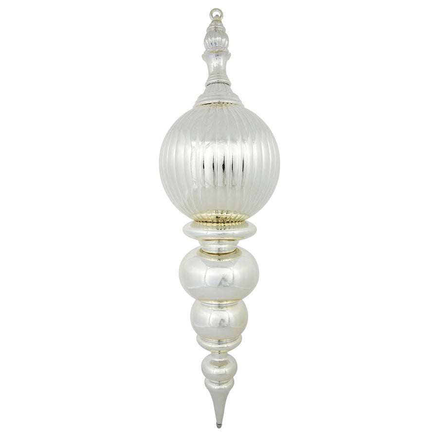 28" Shiny Finial Ornament - Champagne