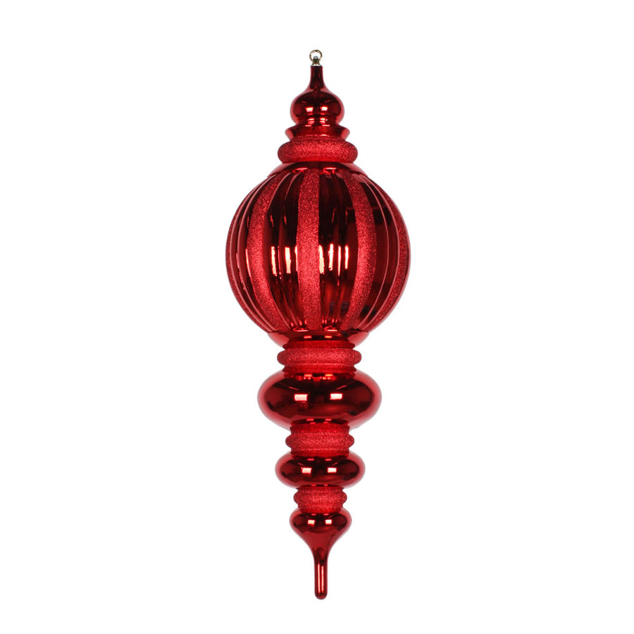 35" Shiny Glitter Finial Ornament