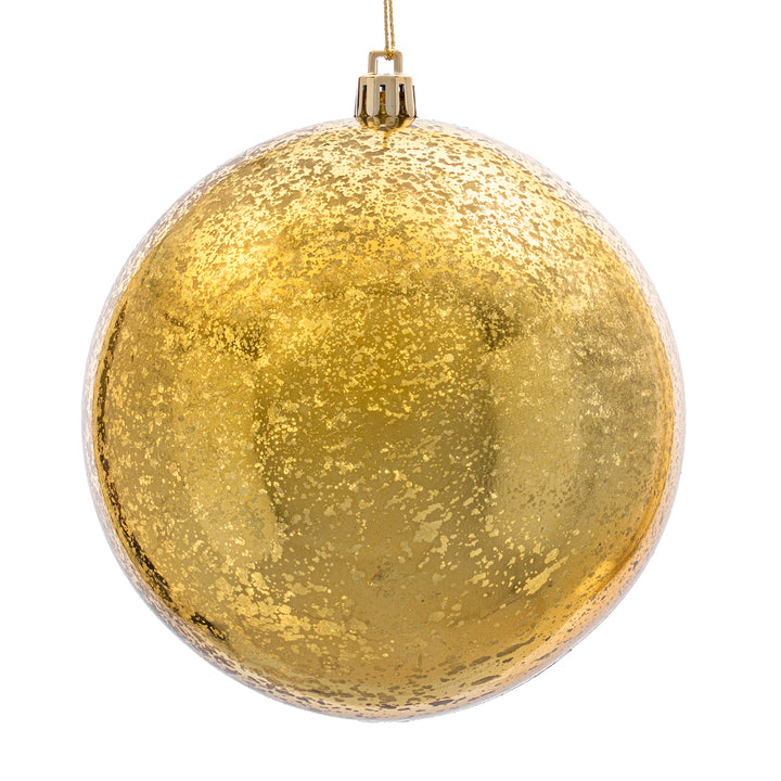 Add elegance to your decor with the 4.75" Shiny Mercury Ball - Set of 4, perfect for festive displays.