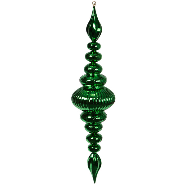 41" Green Shiny Finial Ornament