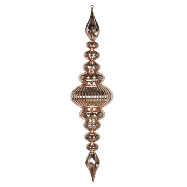 41" Rose Gold Shiny Finial Ornament