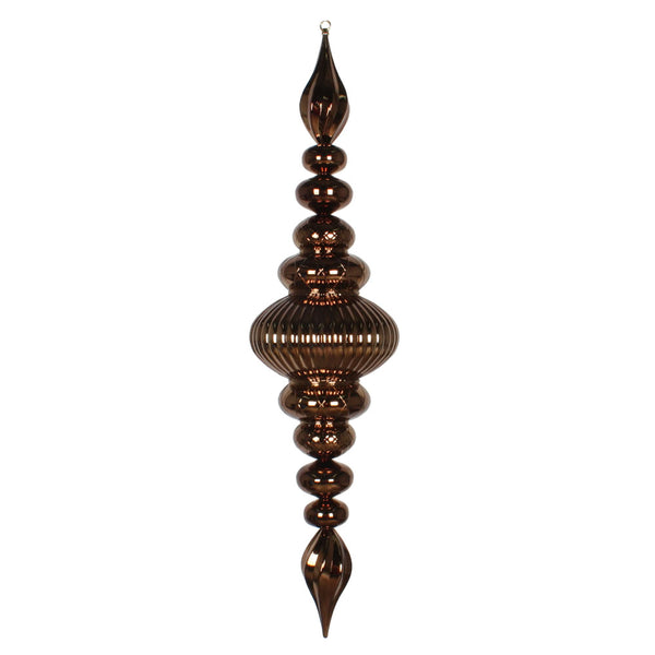 41" Mocha Shiny Finial Ornament